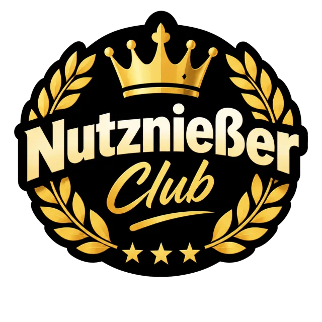 “Nutznießer Club” Sticker – Premium Black & Gold German Statement Sticker (Copy)