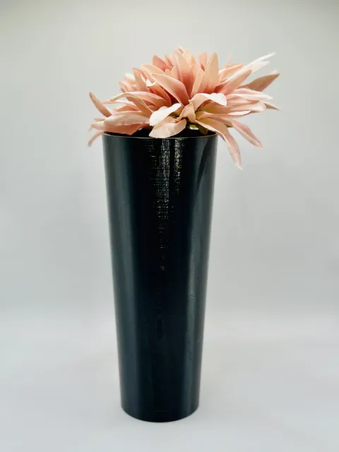 Einsatz für Grabvase 22,7 cm h, Ø 9 cm oben, 6,7 cm unten, Vase für Grab, Dekovase