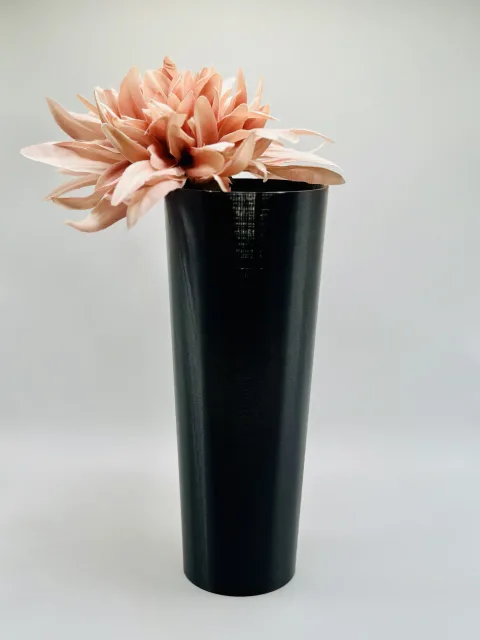 Einsatz für Grabvase 22,7 cm h, Ø 9 cm oben, 6,7 cm unten, Vase für Grab, Dekovase
