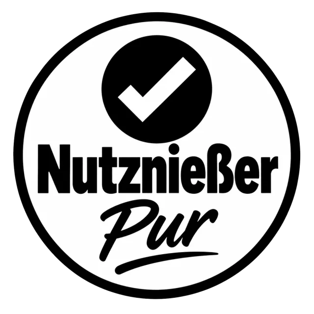 “Nutznießer Pur” Sticker – Minimalist German Statement Sticker