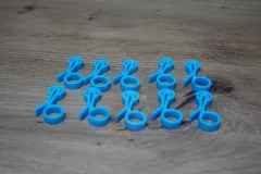 kleine Tütenclips / Verschlussclips 10x