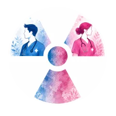 Künstlerische Strahlensymbol-Sticker – 4 Motive in verschiedenen Größen