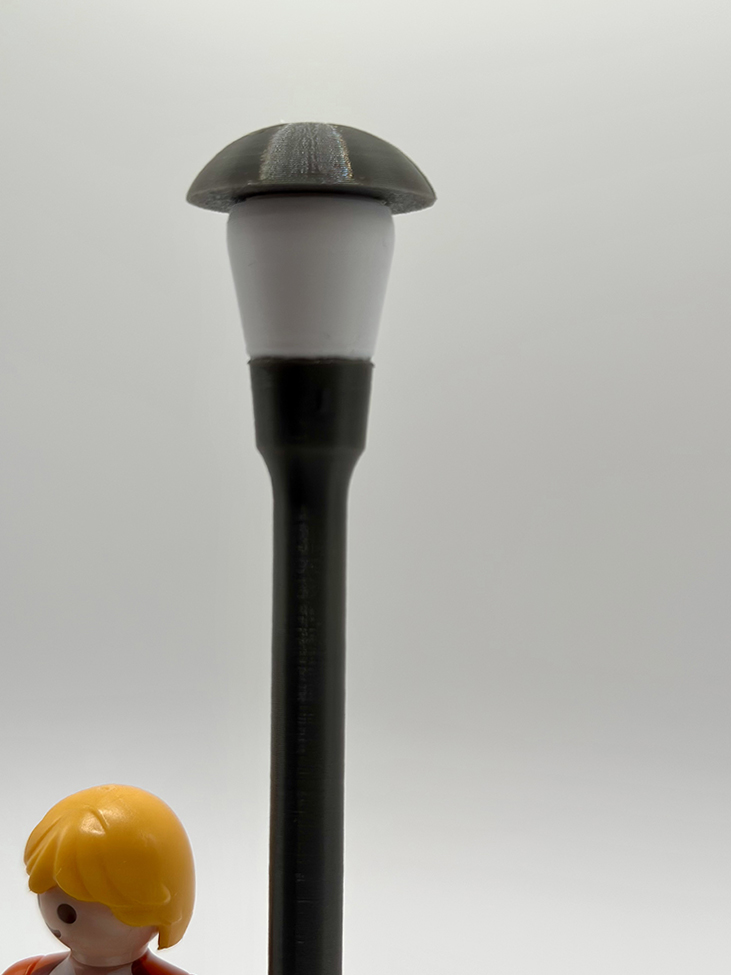 Playmobil Straßenlampe – Gerade, mit oder ohne LED