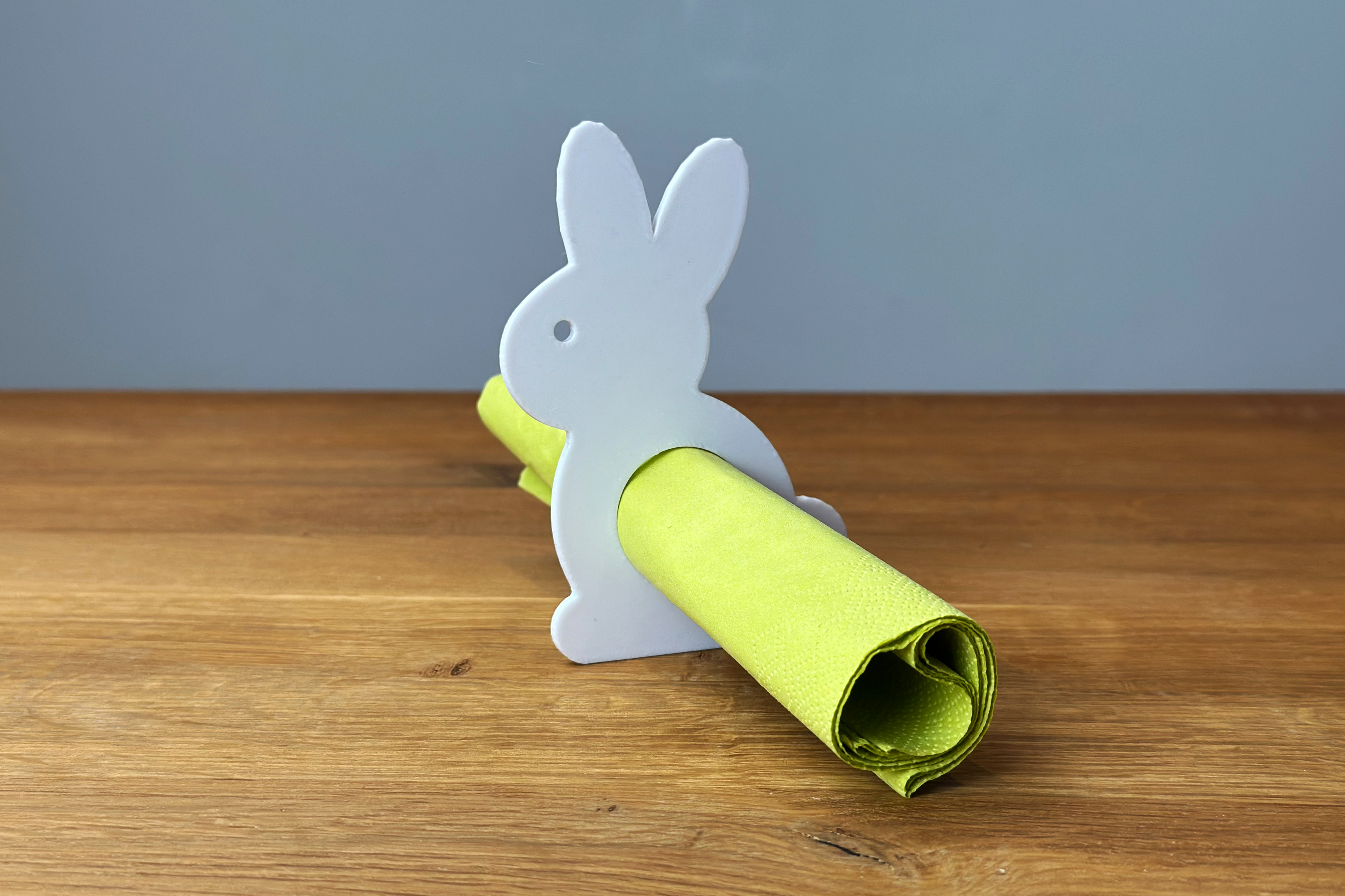 Easter bunny as a napkin holder