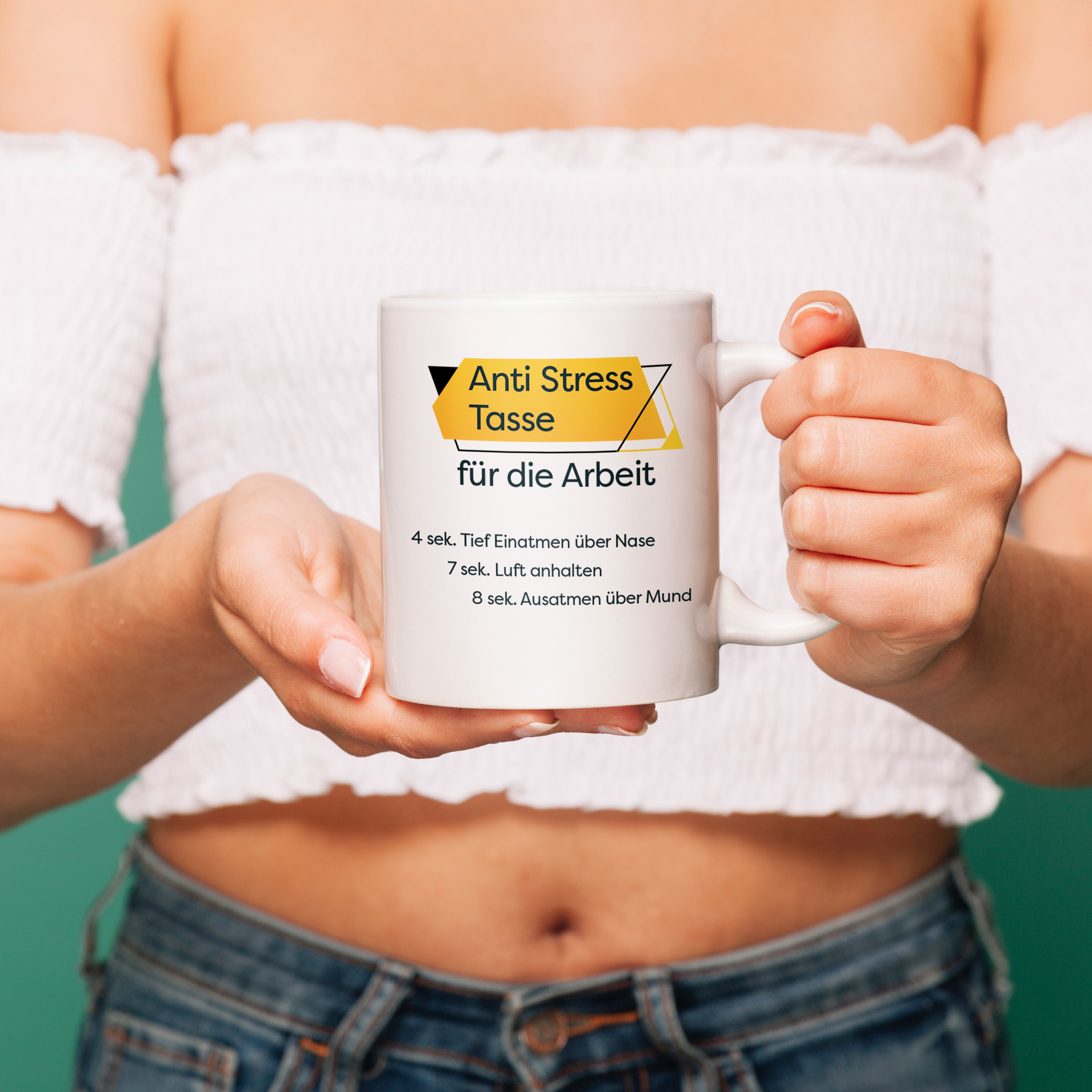 Anti-stress mug for work