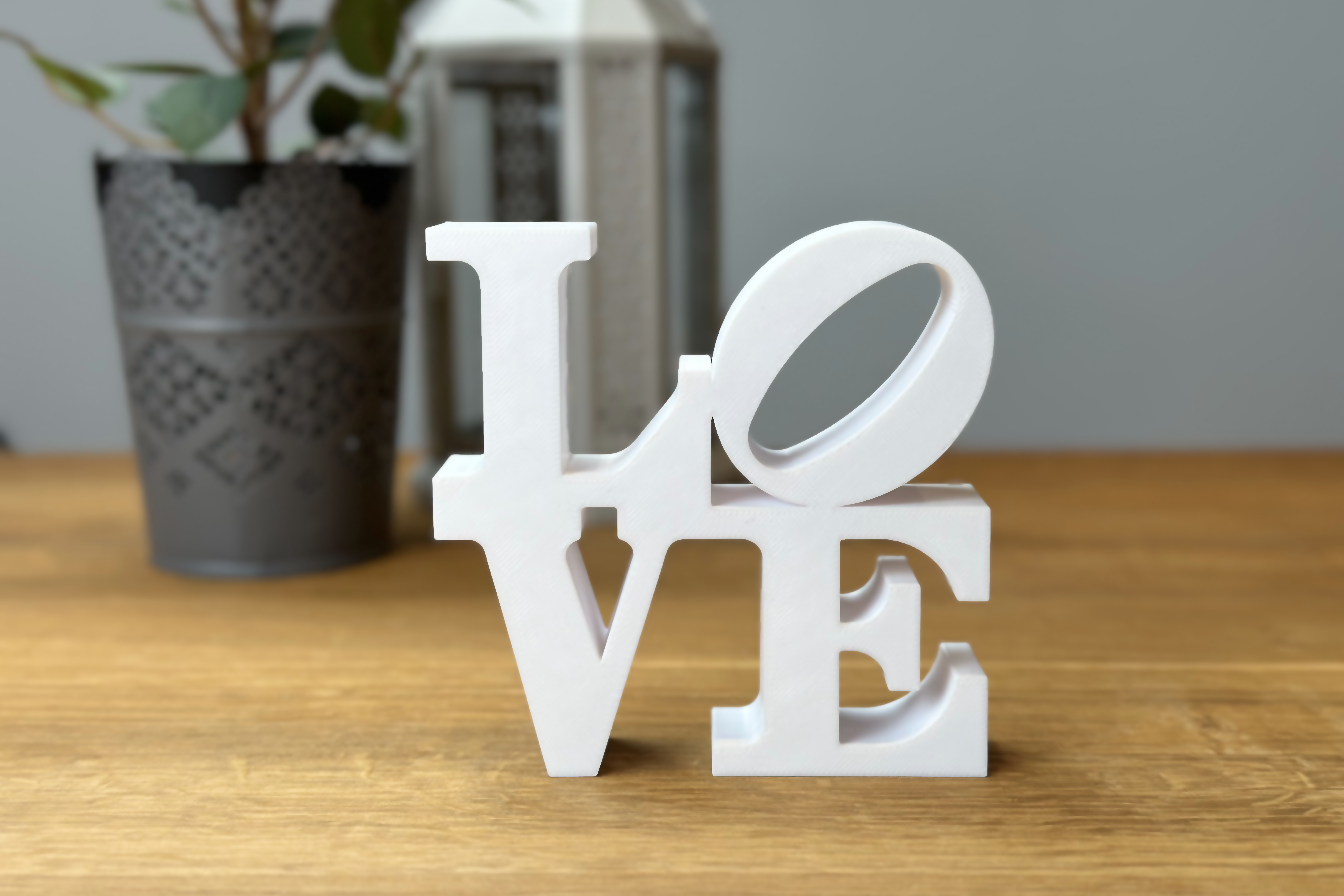 Stylish decorative lettering as love for your home or as a gift for loved ones.